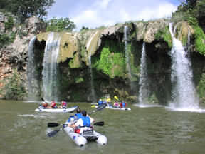 Waterfalls up the Colorado River from Lake Buchanan